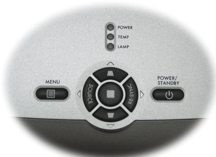 OPTOMA DX733 - Panneau de commandes et télécommande - 1