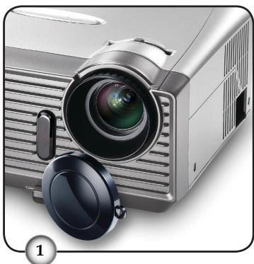 OPTOMA DX733 - Mise sous tension du projecteur - 3