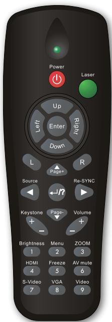 OPTOMA EH1020 - Télécommande - 1