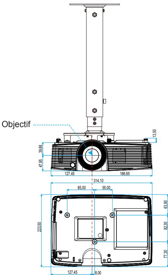 OPTOMA EH200ST - Installation au plafond - 3
