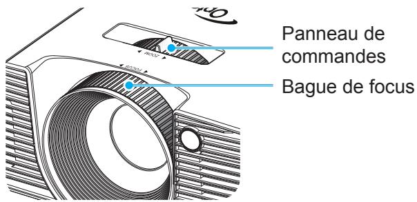 OPTOMA EH200ST - Réglage du zoom/de la mise au point du projecteur - 1