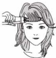 PANASONIC EH-KE46 - ▶ To curl short hair - 1