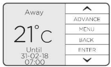 Away 21°c Until 31-02-18 07:00