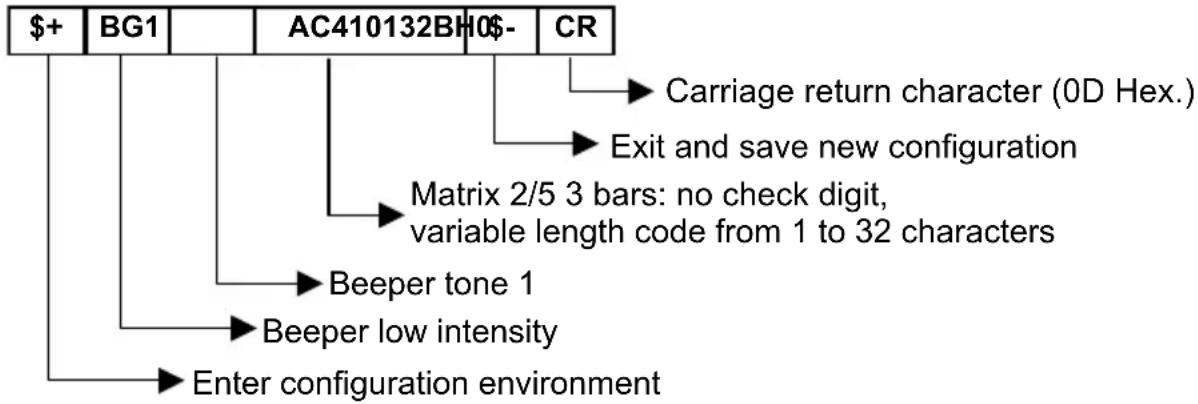 ZEBRA PowerScan M8300 - Example: - 1