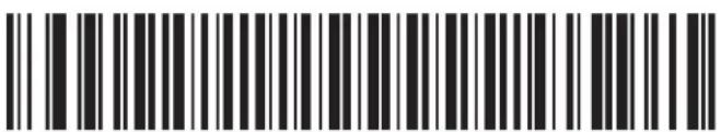Black and white barcode image with vertical lines and a small number '1' at the bottom