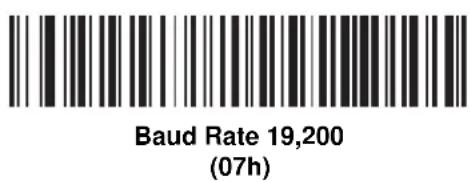 Baud Rate 19,200 (07h)