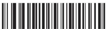 Black and white barcode image with vertical lines and a central dot