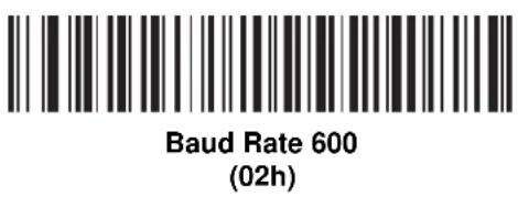 Baud Rate 600 (02h)
