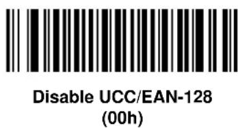 Disable UCC/EAN-128 (00h)