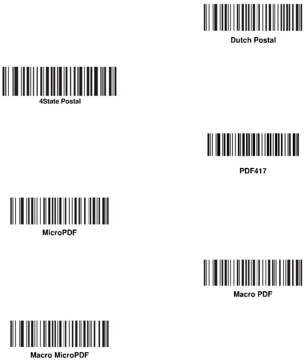 ZEBRA Symbol DS6607 - Code Types - 23