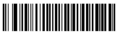 Black and white barcode image with vertical lines and a central dot