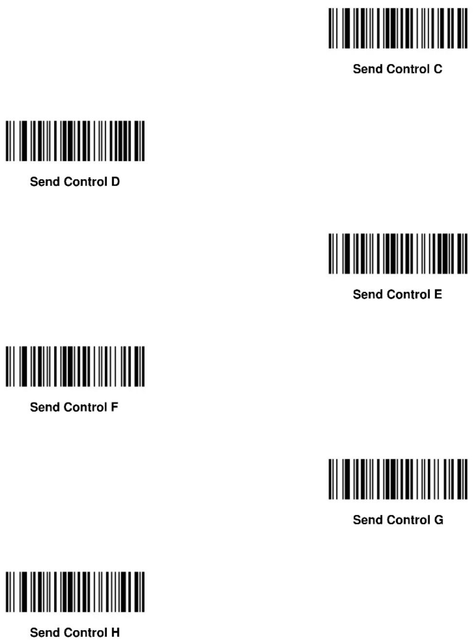 ZEBRA Symbol DS6607 - Control Characters - 4