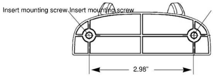 Insert mounting screw Insert mounting screw 2.98"