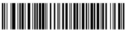 Black and white barcode image with vertical lines and a central dot
