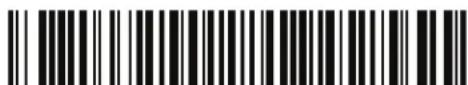 Black and white barcode image with vertical lines and a small number '1' at the bottom left.