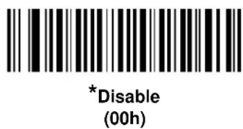 *Disable (00h)