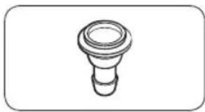 Simple line drawing of a bulb-like object with a flared top and rounded base.