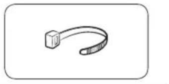 Simple line drawing of a USB cable with a square end (no text or symbols).