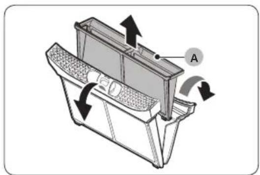 Technical diagram of a mechanical component with directional arrows indicating motion or flow (no text or symbols present)