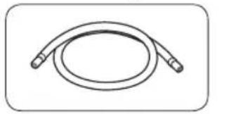 Simple line drawing of a coiled cable or hose with two connectors (no text or symbols)