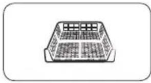 Simple line drawing of a rectangular container with internal grid pattern (no text or symbols)