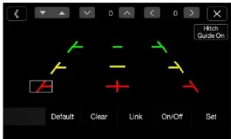 Hitch Guide On Default Clear Link On/Off Set