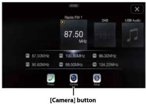 Radio FM 1 87.50 MHz DAB USB Audio [Camera] button