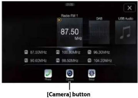Radio FM 1 87.50 MHz DAB USB Audio [Camera] button