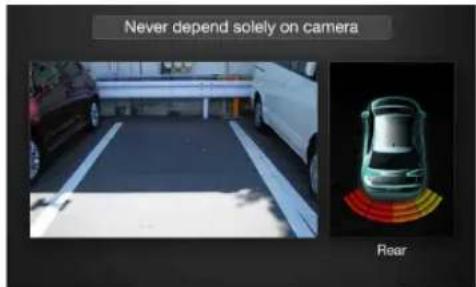 Never depend solely on camera Rear