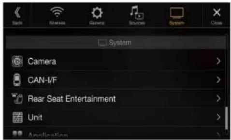 System Camera CAN-1/F Rear Seat Entertainment Unit Application