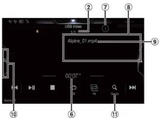 乐享 08 Tc USB Video 1/1 Alpine_01.mp4 00'07" Alpine T ② ⑦ ⑧ ⑨ ⑩ ⑥ ⑪ Search