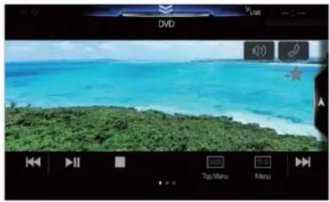 ALPINE X308AU - ■ DVD Video main screen example - 1