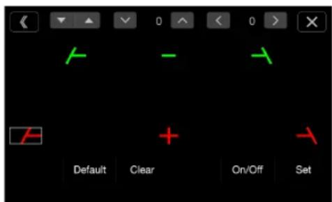 < ▼ ▼ 0 ▲ < 0 > X ✓ - ✓ ✓ + ✓ Default Clear On/Off Set