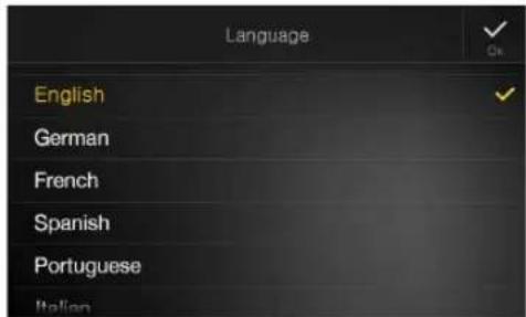Language English German French Spanish Portuguese Italian
