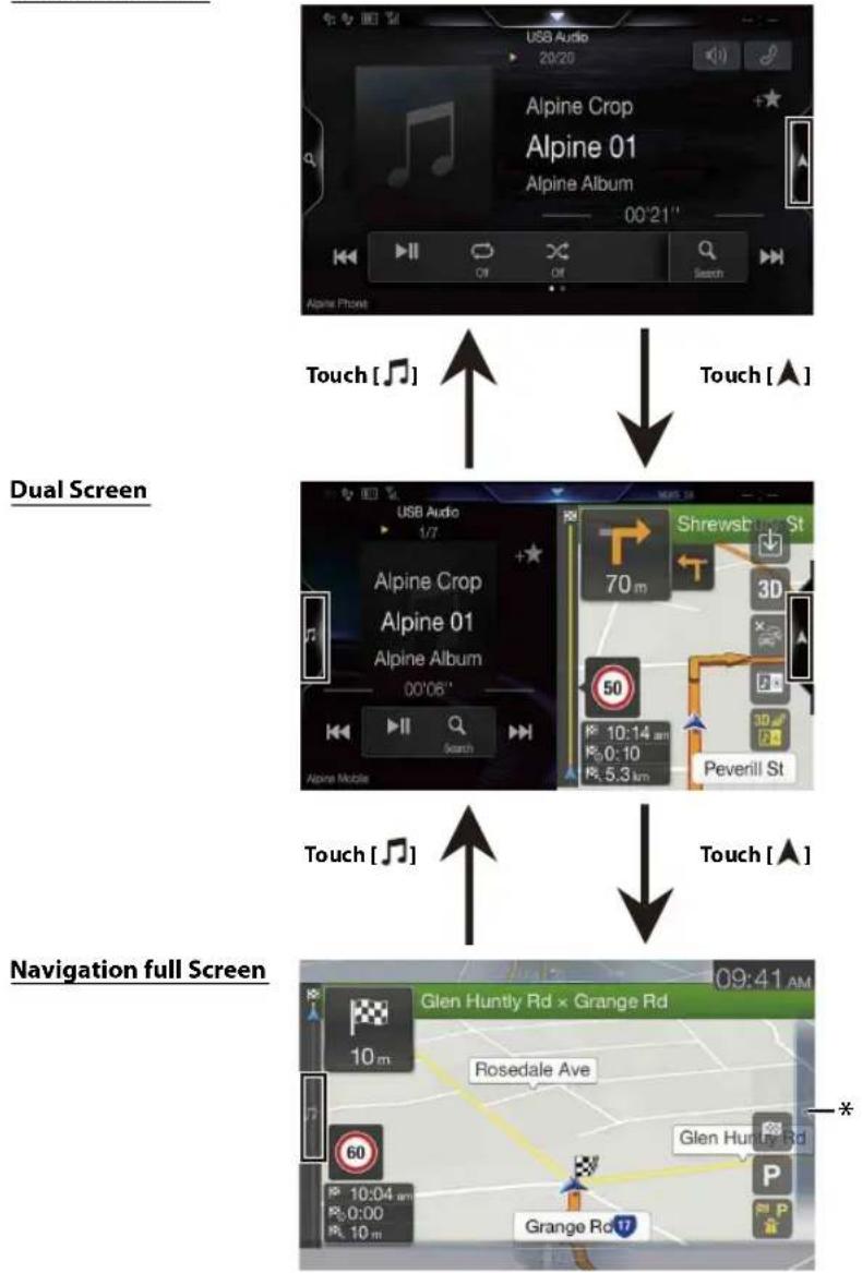 ALPINE X308AU - About Dual Screen - 1