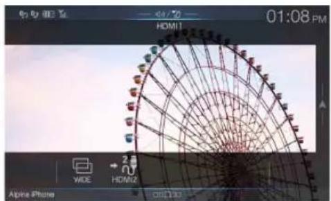 ALPINE X308AU - Screen example when the HDMI Setup is "HDMI 1" - 1