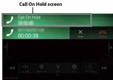 Call On Hold screen Call On Hold 00:00:38