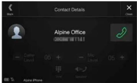 Contact Details Alpine Office OFFICE 111.01 - Direction Level 05 + - Mic Level 05 + None Speaker Alpine iPhone