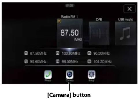 Radio FM 1 87.50 MHz DAB USB Audio [Camera] button