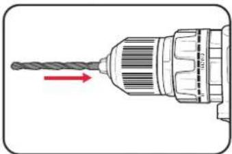 Ozito PXBHS-180 - Installing A Drill Bit - 2