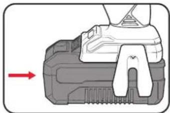 Ozito PXBHS-180 - Installing The Battery Pack - 1
