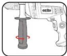 Ozito HDR-7113 - Installing The Depth Rod - 2