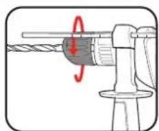 Ozito HDR-7113 - Installing Drill Bits - 3