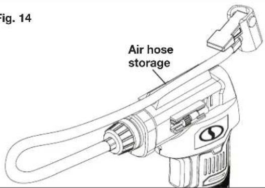 Fig. 14 Air hose storage