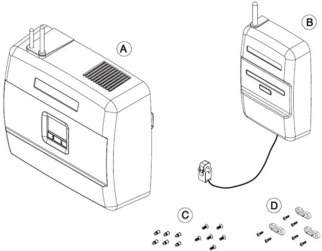 Technical diagram showing two labeled electronic devices (A and B) connected to pins, with a cable and pin arrangement below.