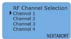 DIMPLEX FREE-E - Select RF Channel - 1