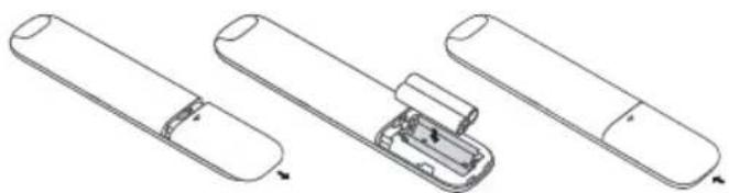 TCL 50P731 - Installing batteries - 1