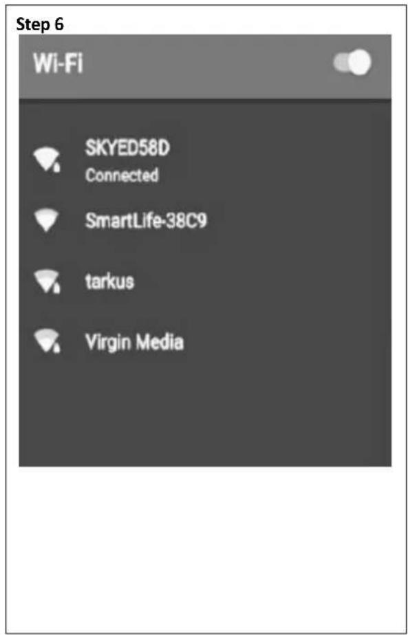 Step 6 Wi-Fi SKYED58D Connected SmartLife-38C9 tarkus Virgin Media