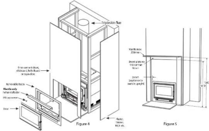 Tripleskin flue 9mm corner thick, shlashed, felt Board or quelode Removable frusa Manila only not an deflector MIS cap worker Clear Figure 4 Flakes: 100mm MIS clts. Vantile max 250mm Brass pads no 30mm 30mm performance to mende upright. Figure 5