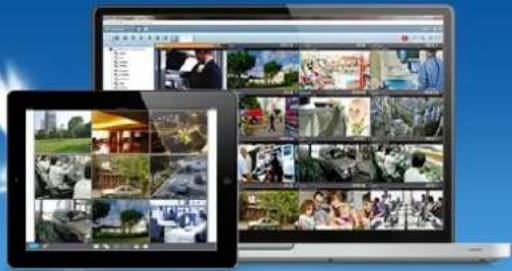 Screenshot of a video editing app interface displaying multiple video thumbnails on a tablet, with Chinese text labels.